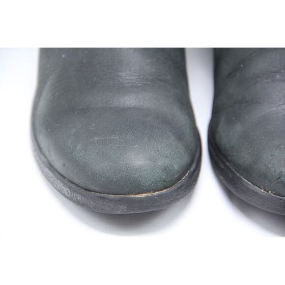 Ugg Lesley Boots Womens 6 Leather Waterproof Wedge Heel Knee High 1005266 - Picture 3 of 10